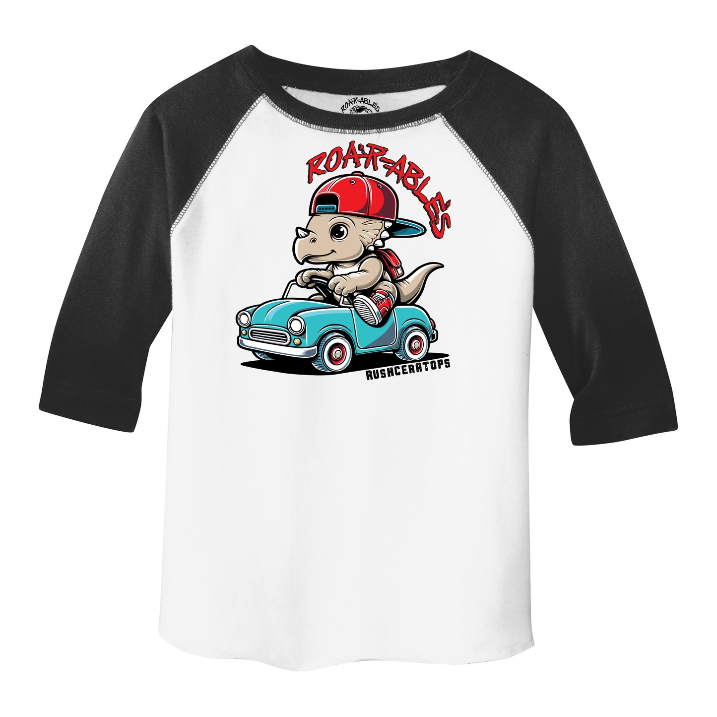 Baby Rushceratops 3/4 Sleeve Raglan