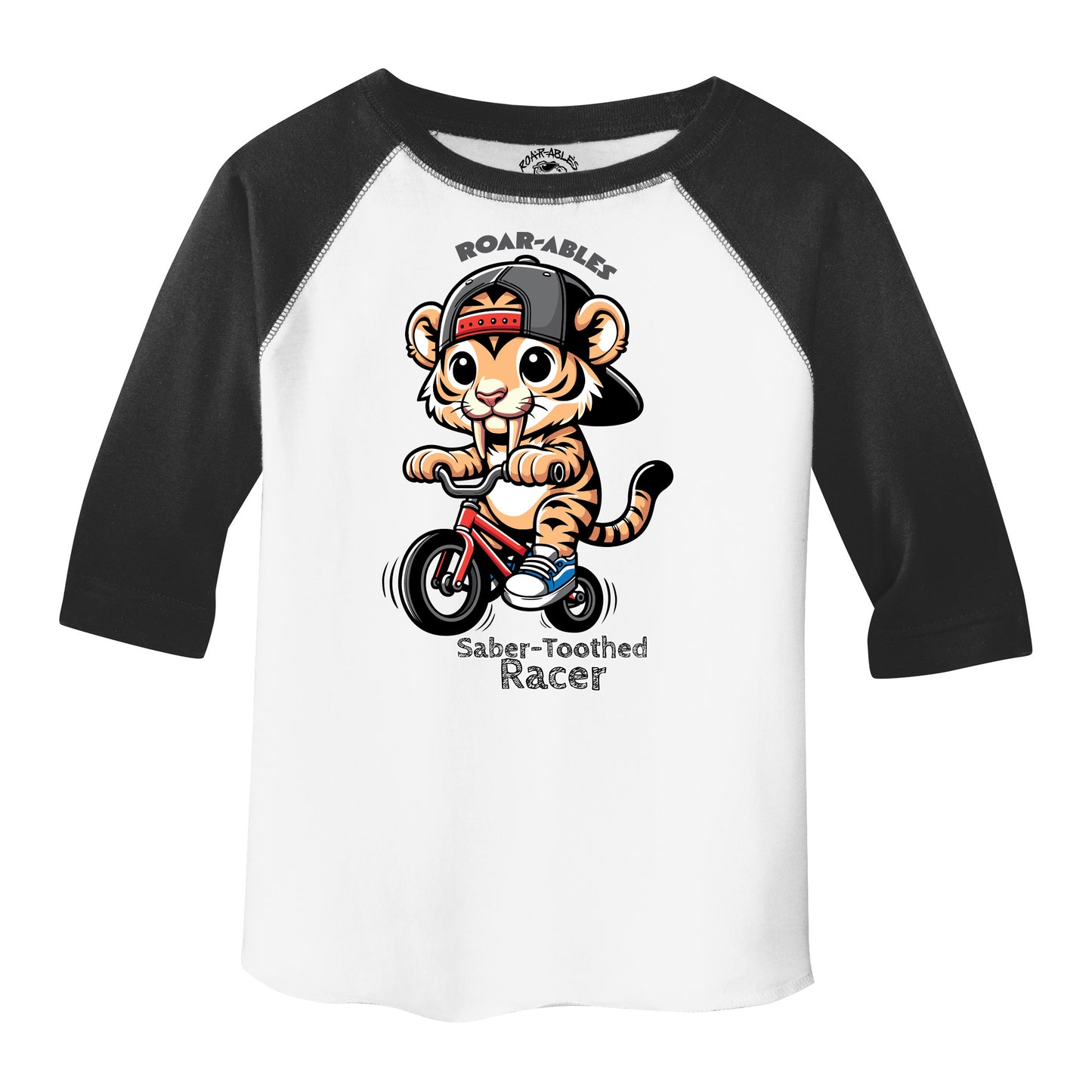 Saber-Toothed Racer 3/4 Sleeve Raglan