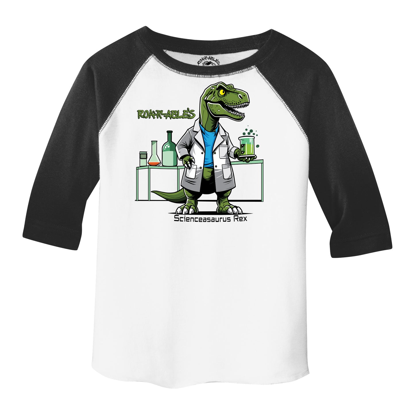 Scienceasaurus Rex 3/4 Sleeve raglan